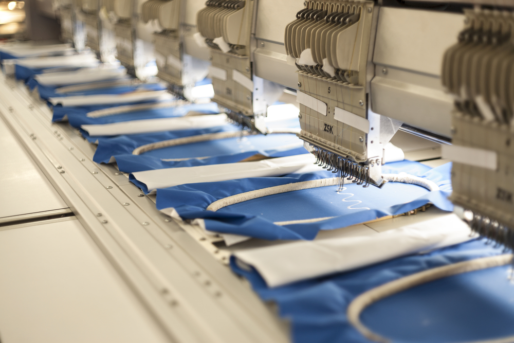 Textile factory production line