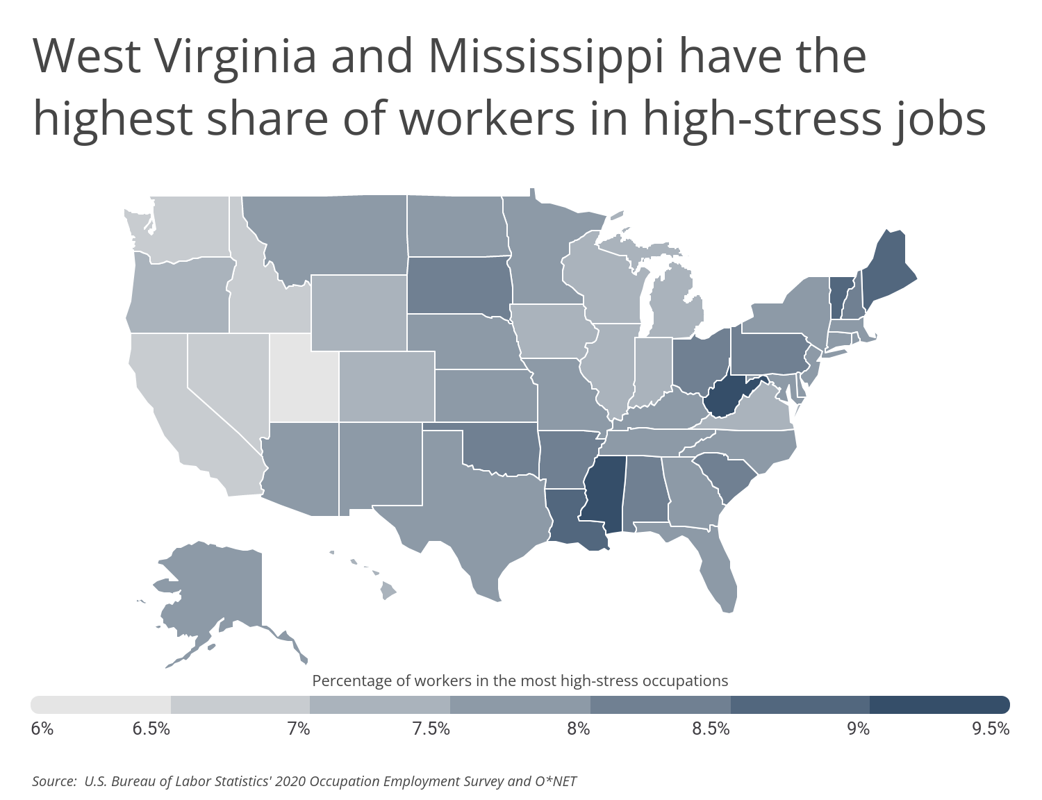 Chart2_WV & MS have the highest share of workers in high-stress jobs