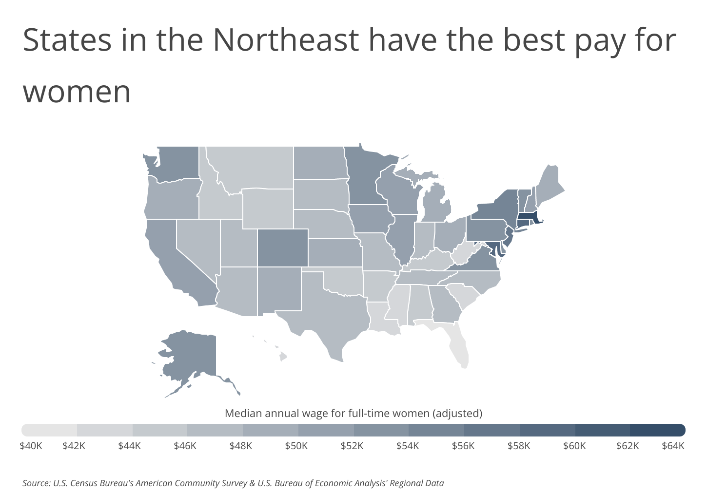 Chart4_States in the Northeast have the best pay for women